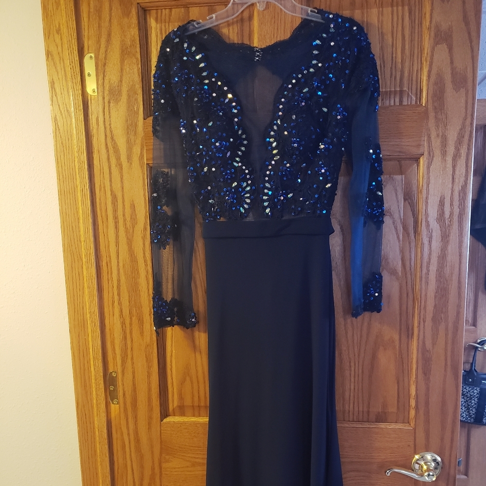 Prom Dress sheer Blue